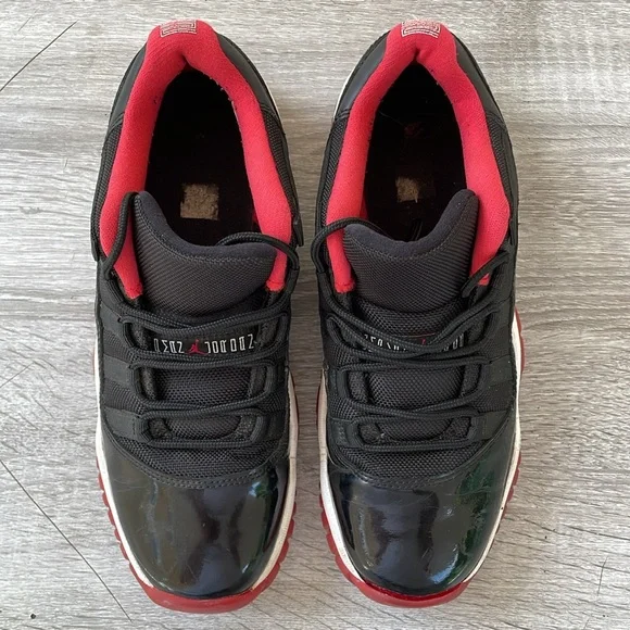 Air Jordan 11 Retro Low Bred Size 7Y NBA Basketball - Picture 3 of 11